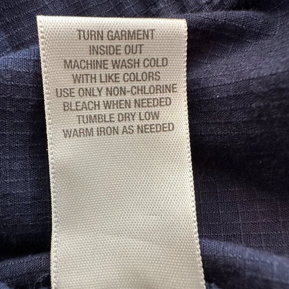 Dress Barn Navy Blue Utility Jacket With Cinched Waist Size Large - Picture 8 of 9